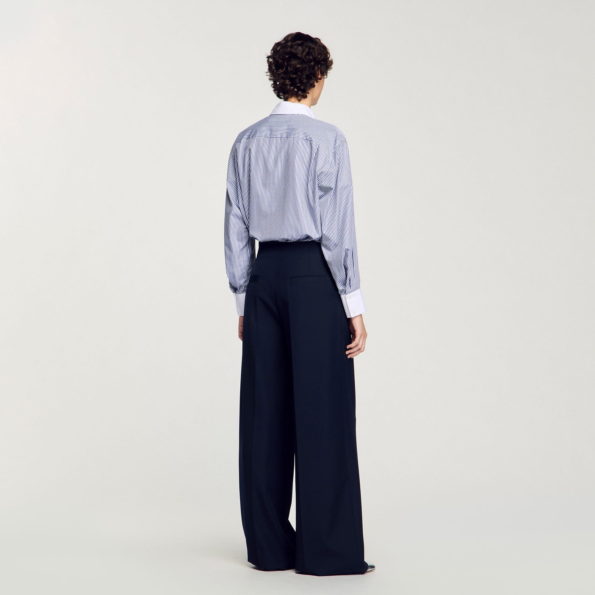 Suit trousers Navy Blue Sandro Women