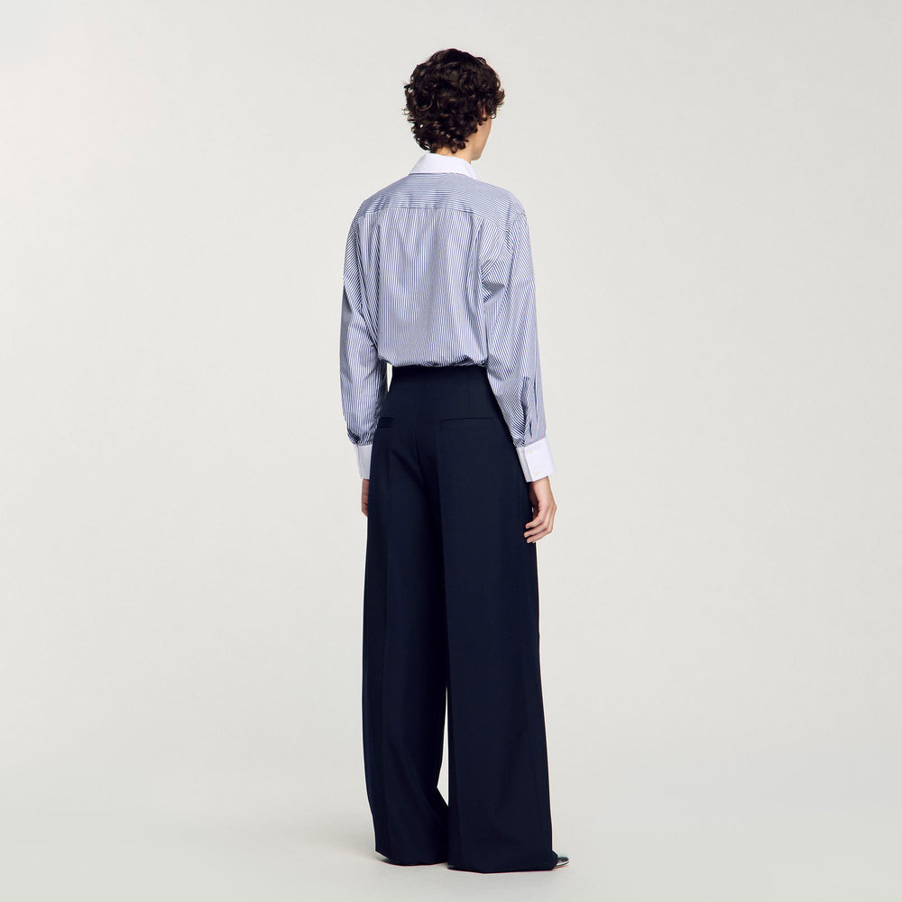 Suit trousers Navy Blue Sandro Women