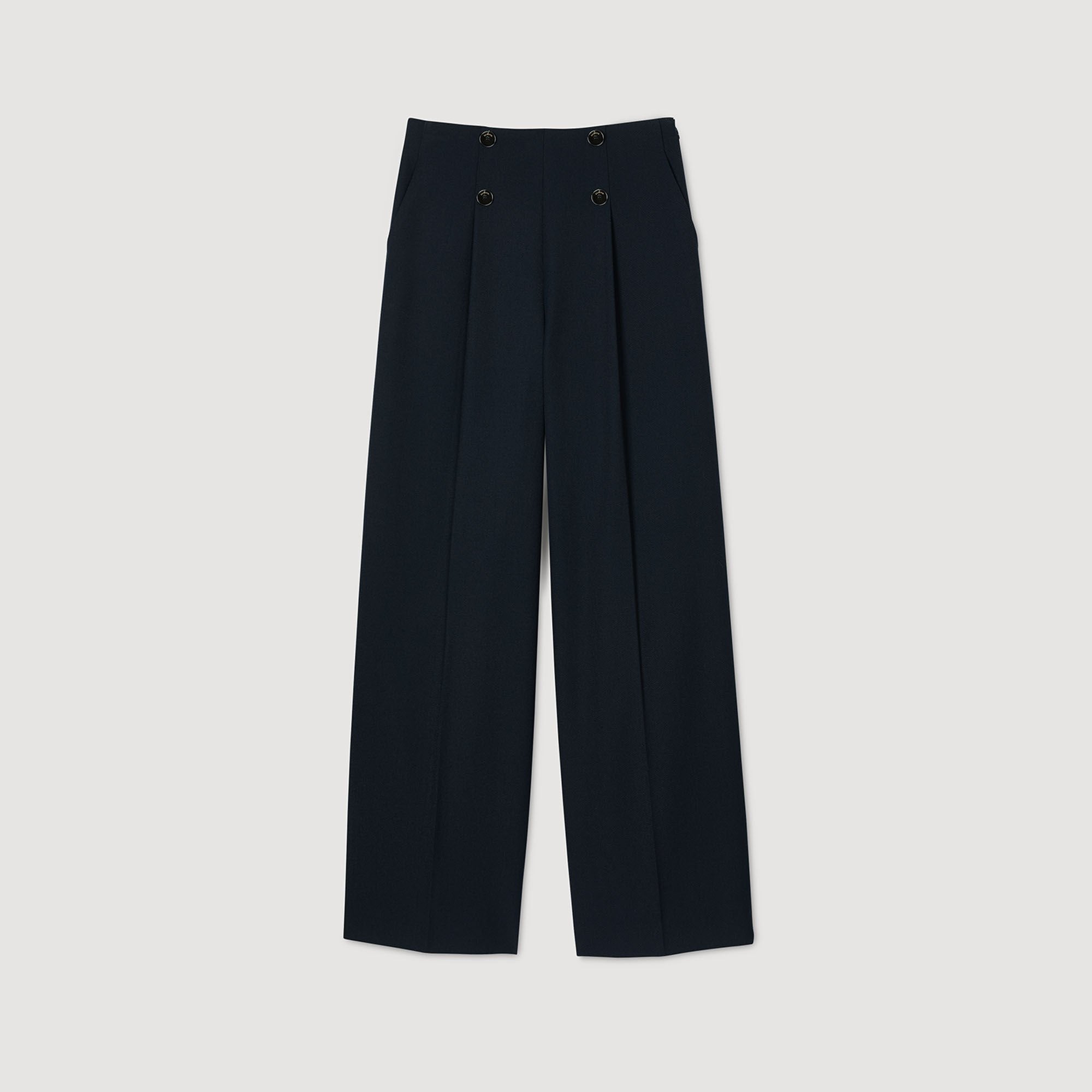 Suit trousers Navy Blue Sandro Women