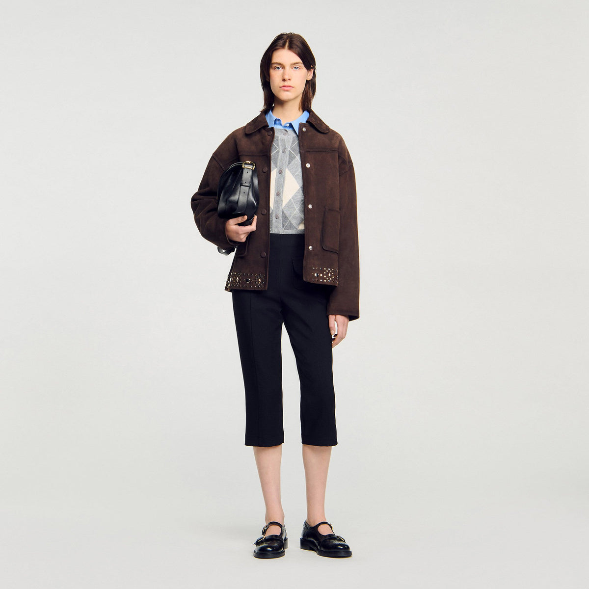 Capri trousers Black Sandro Women