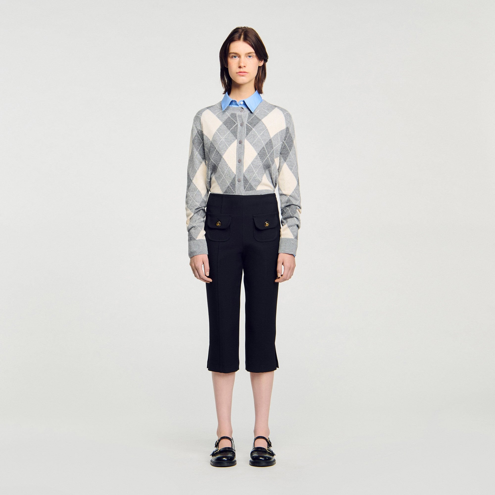 Capri trousers Black Sandro Women