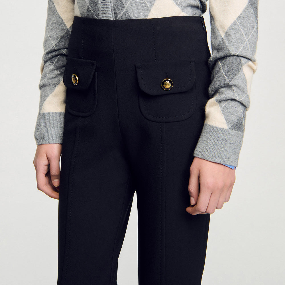 Capri trousers Black Sandro Women