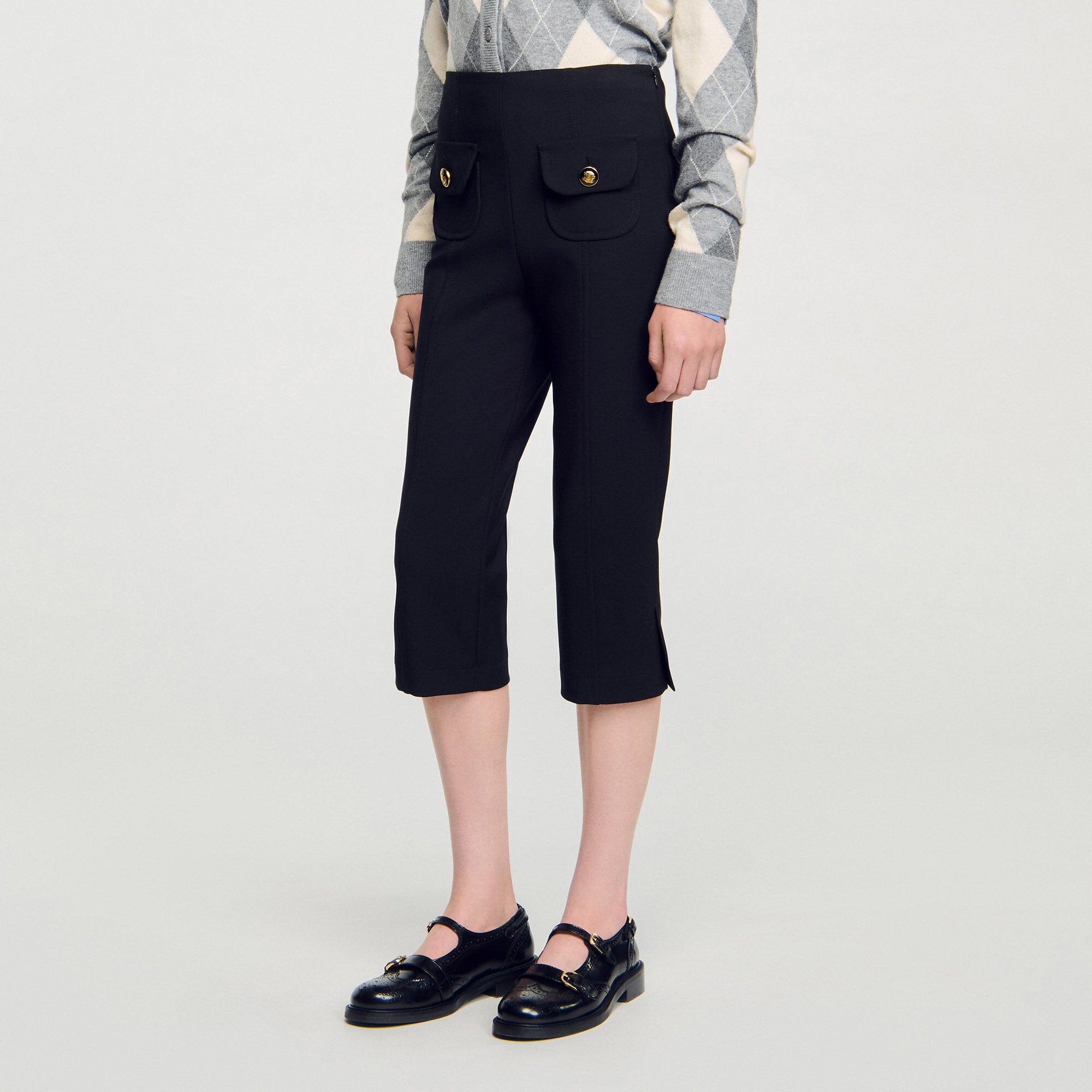 Capri trousers Black Sandro Women