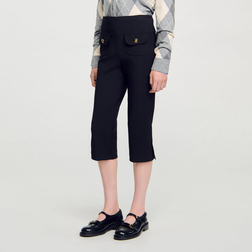 Capri trousers Black Sandro Women