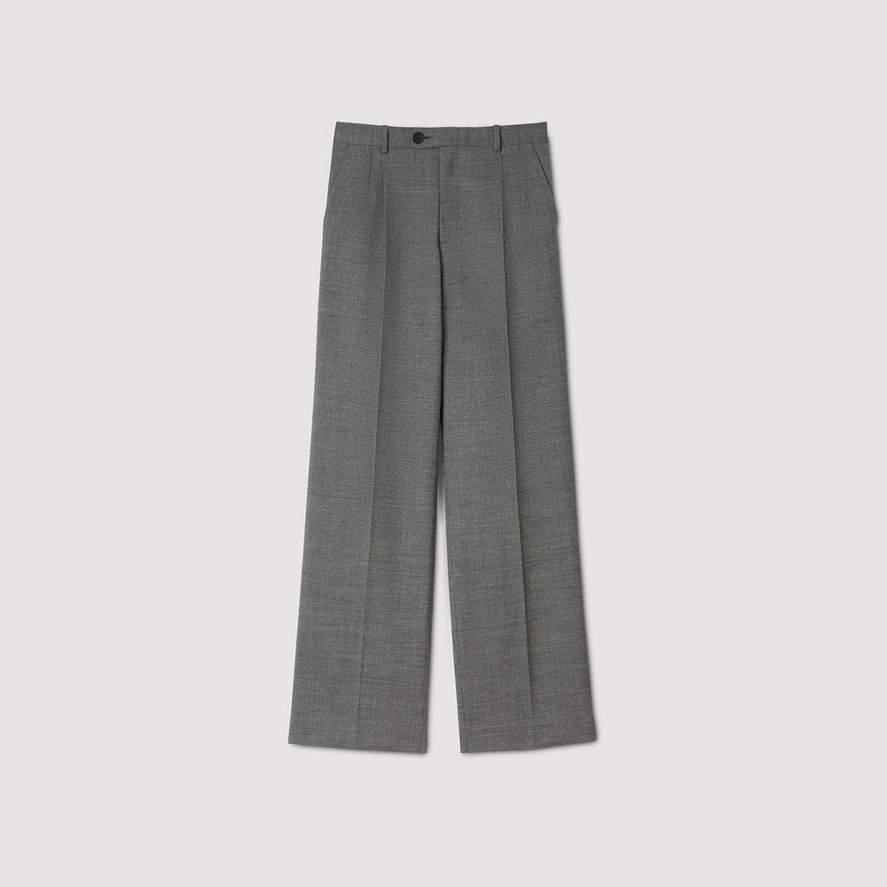 Straight-leg trousers Grey Sandro Women