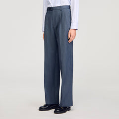 Striped wide-leg trousers Blue Sandro Women