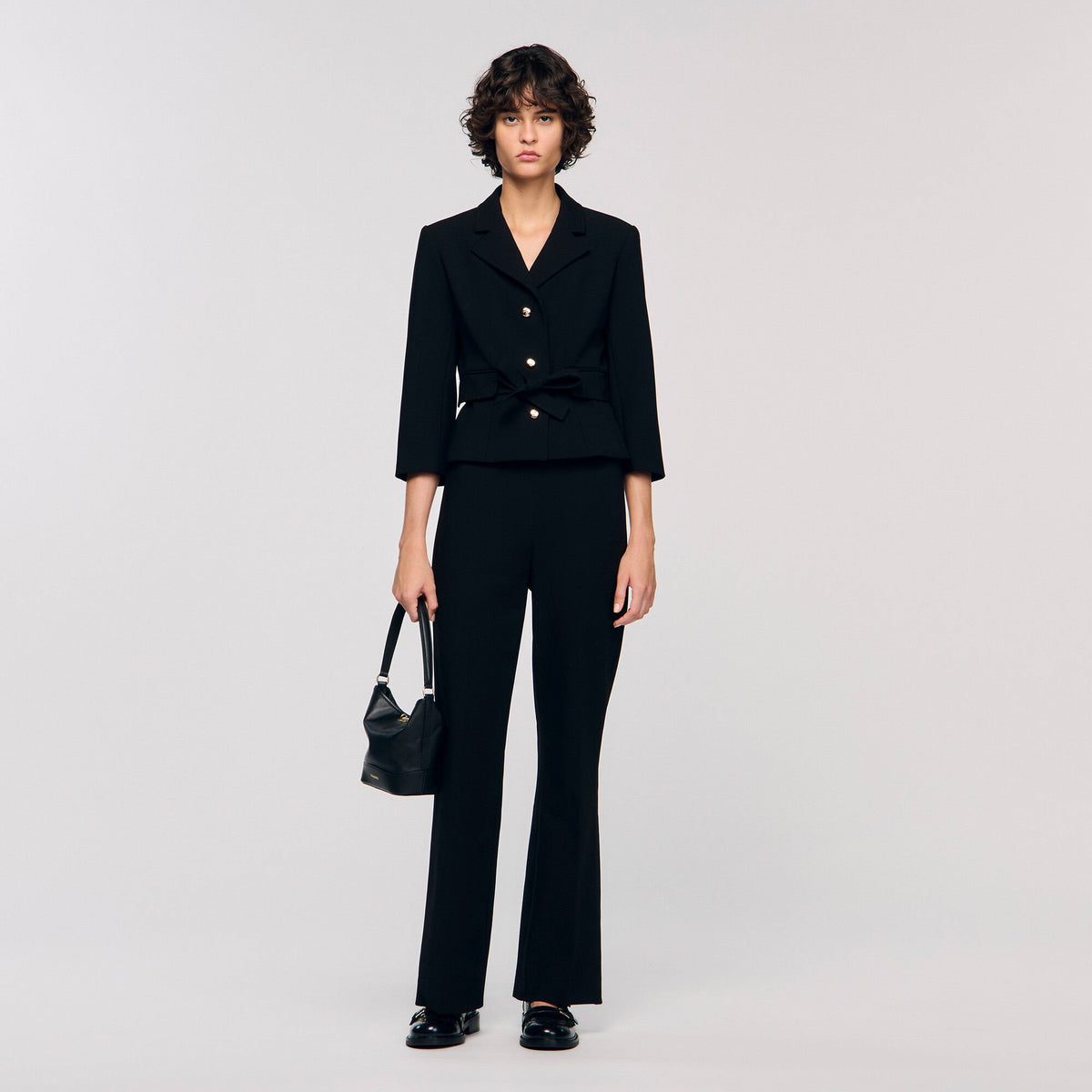 Straight-leg trousers Black Sandro Women