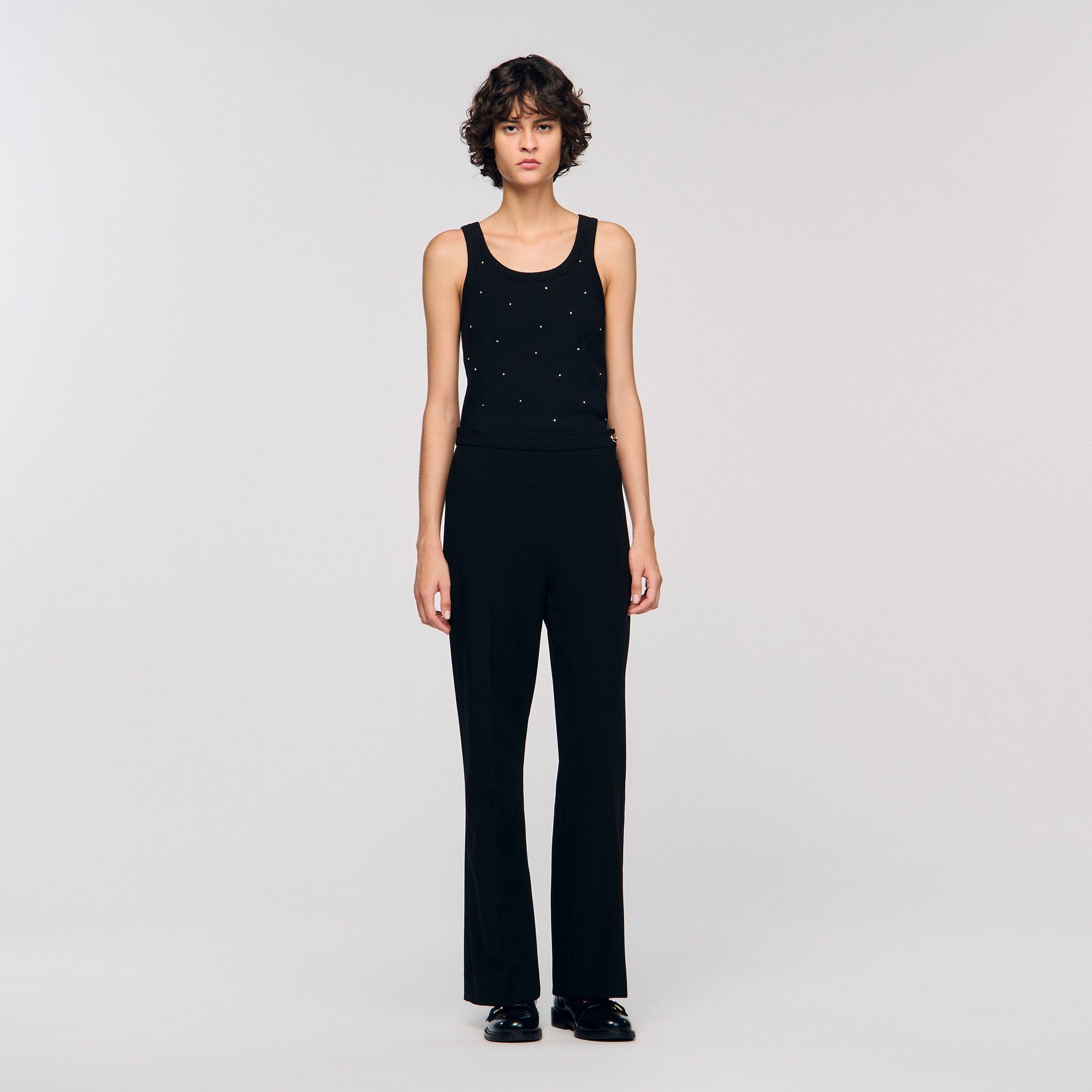 Straight-leg trousers Black Sandro Women