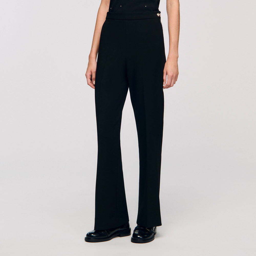 Straight-leg trousers Black Sandro Women