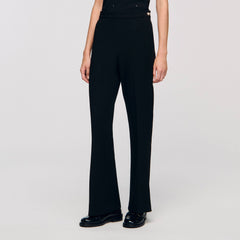 Straight-leg trousers Black Sandro Women