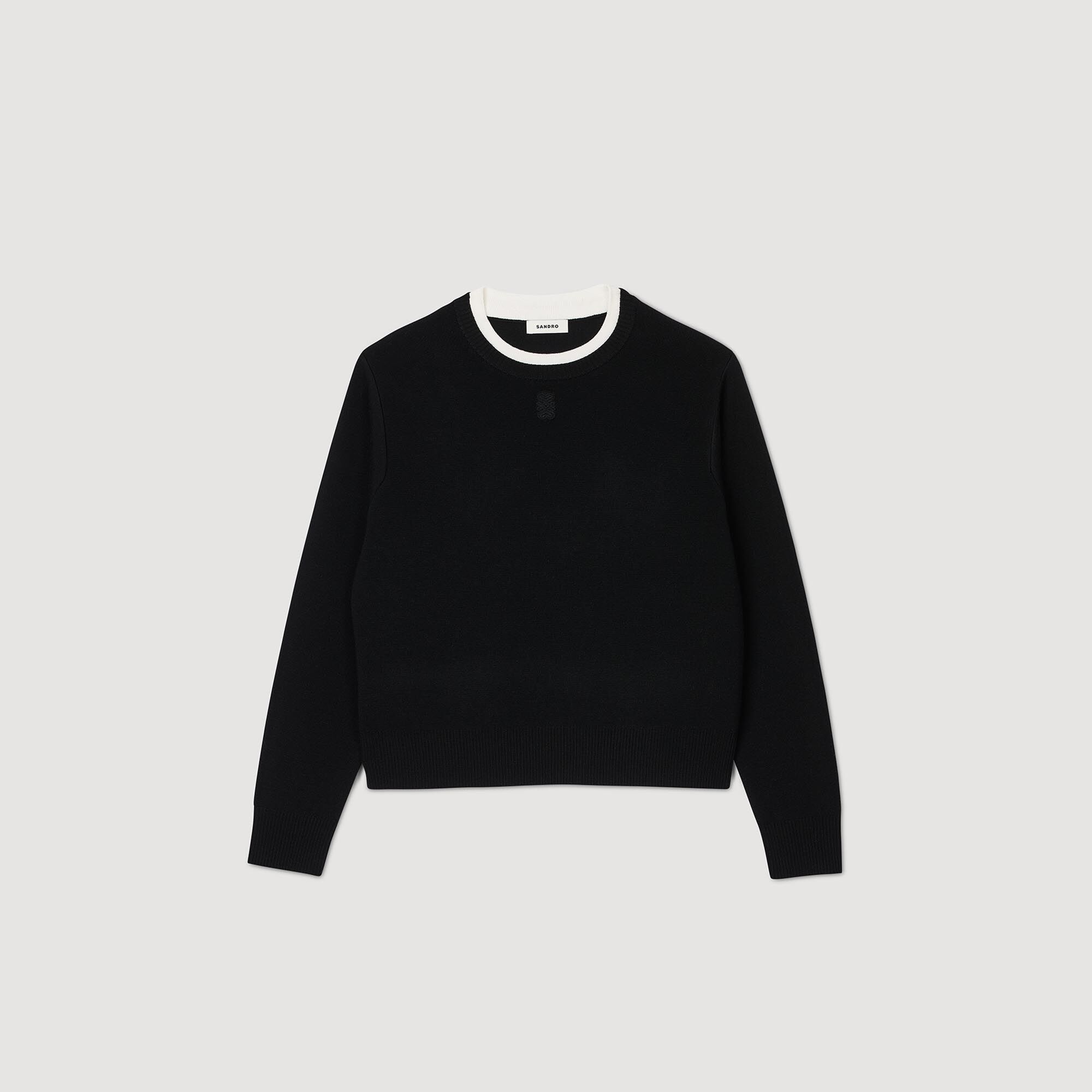 Wool blend sweater Black Sandro Women