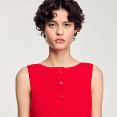 Sleeveless sweater Red Sandro Women