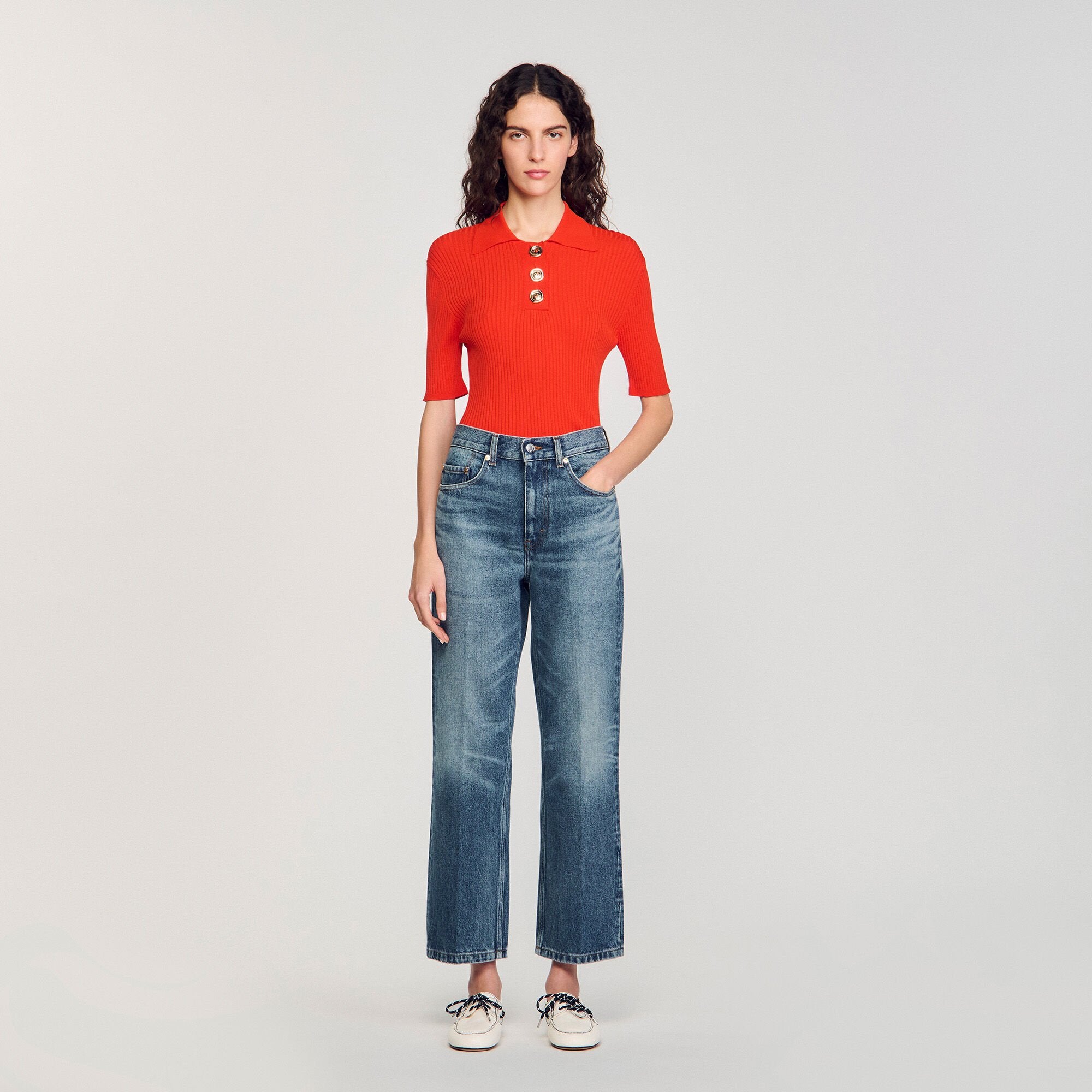Polo-neck sweater Poppy Sandro Women