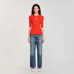Polo-neck sweater Poppy Sandro Women