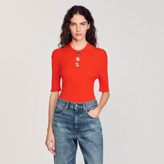 Polo-neck sweater Poppy Sandro Women