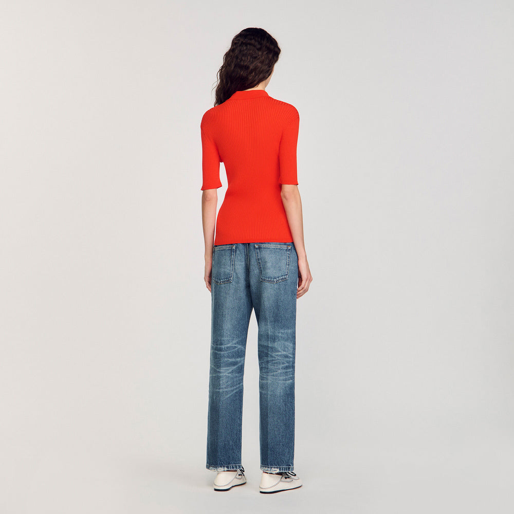Polo-neck sweater Poppy Sandro Women