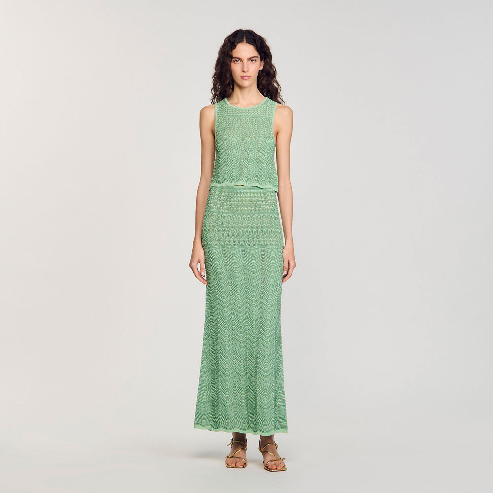 Decorative knit top Mint Sandro Women