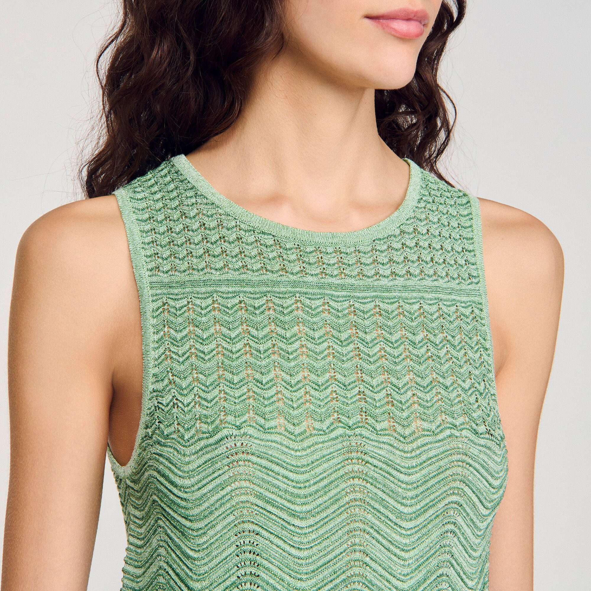 Decorative knit top Mint Sandro Women