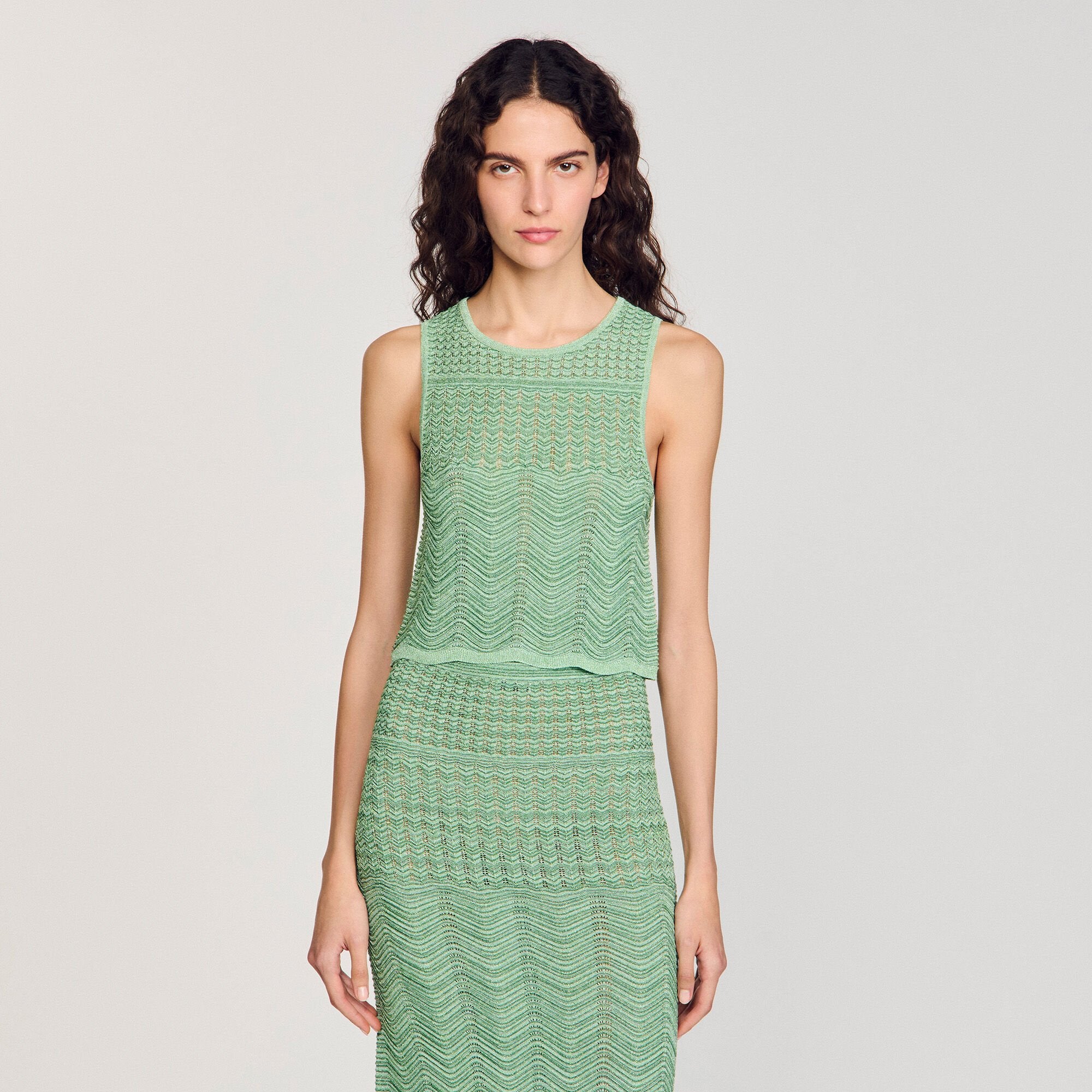 Decorative knit top Mint Sandro Women