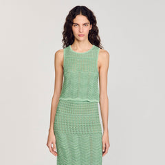 Decorative knit top Mint Sandro Women