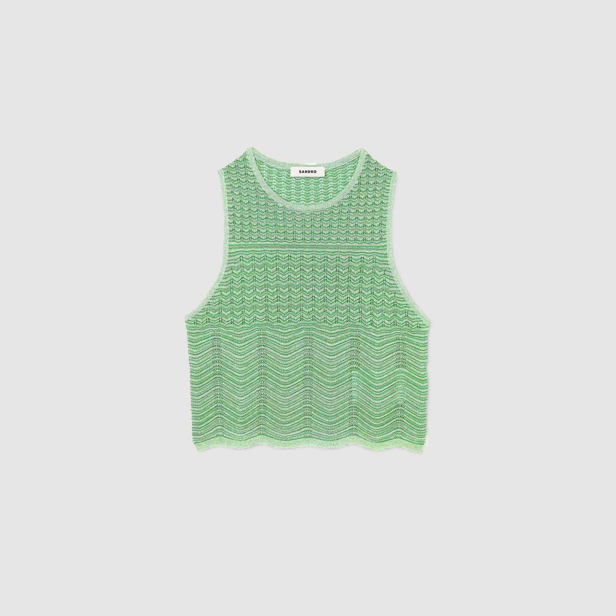 Decorative knit top Mint Sandro Women