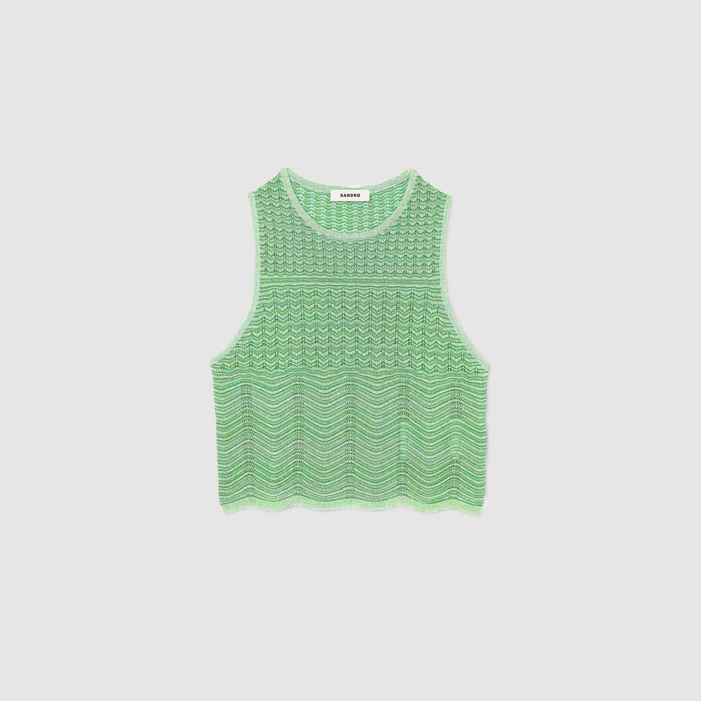 Decorative knit top Mint Sandro Women