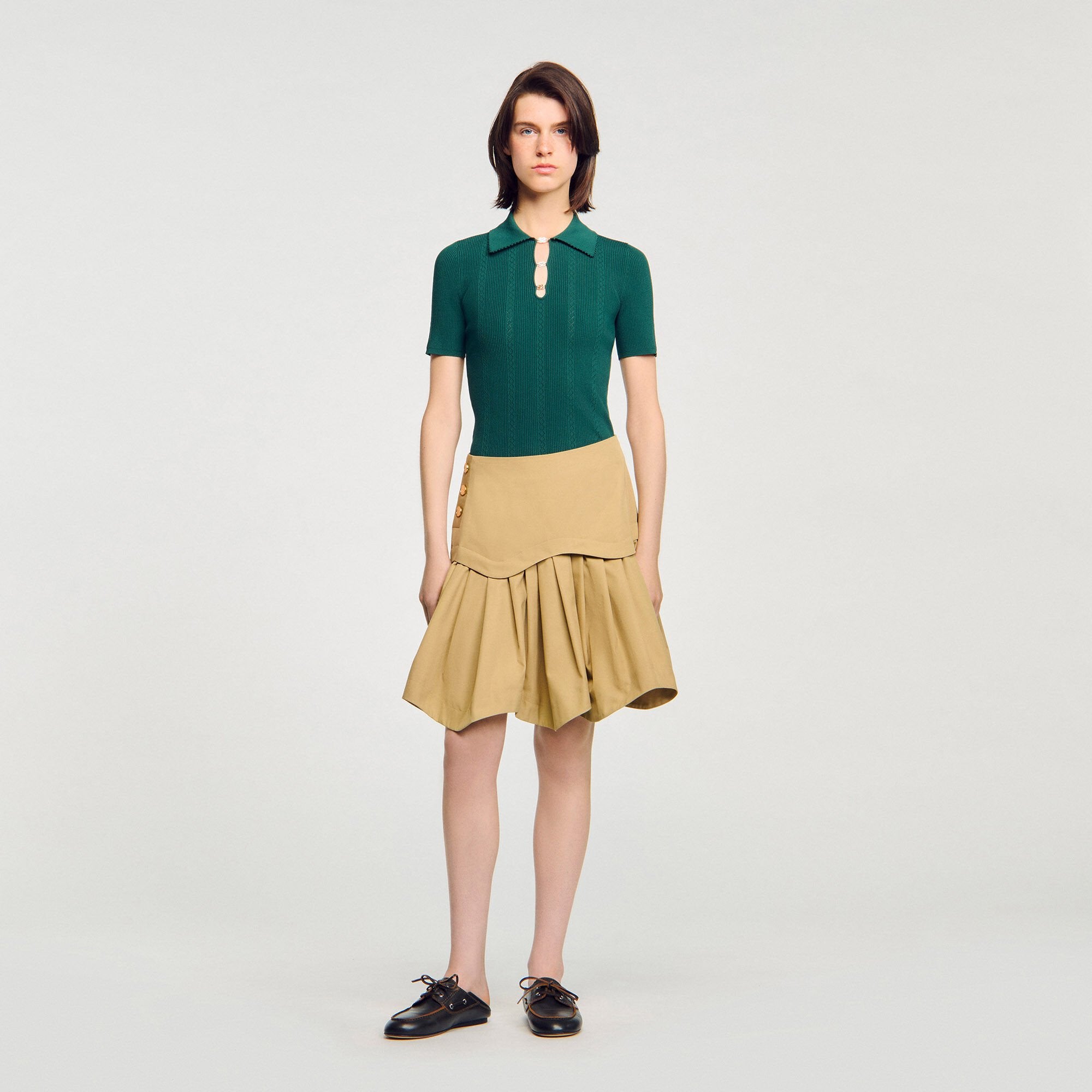 Polo sweater Dark Green Sandro Women