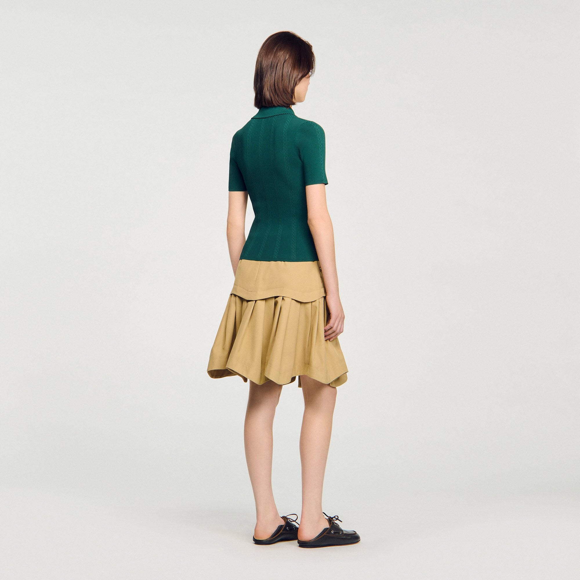 Polo sweater Dark Green Sandro Women
