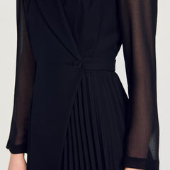 Wraparound dress Black Sandro Women