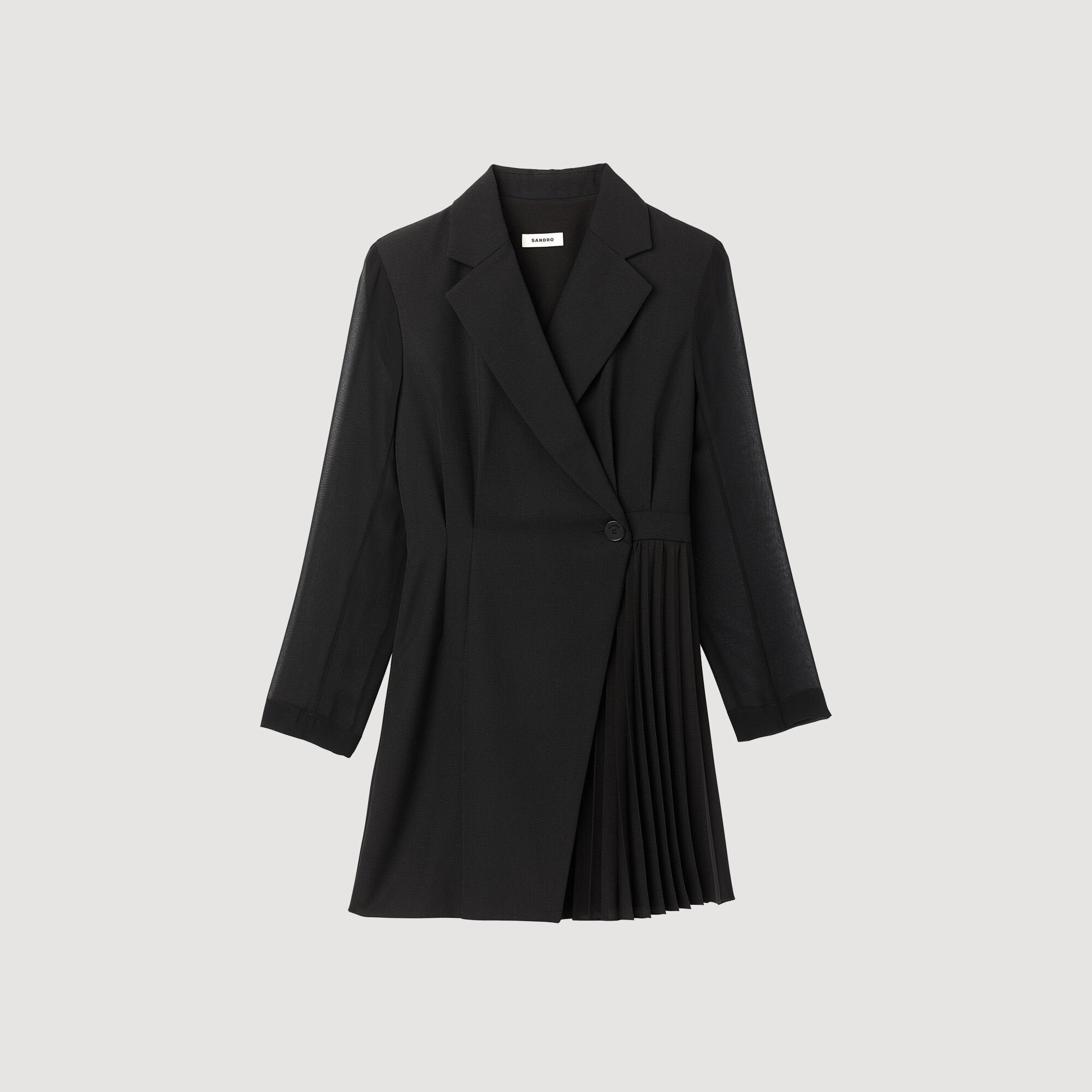 Wraparound dress Black Sandro Women