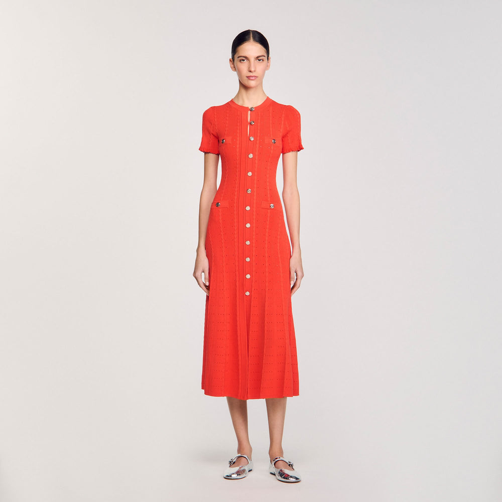 Knit maxi dress Poppy Sandro Women