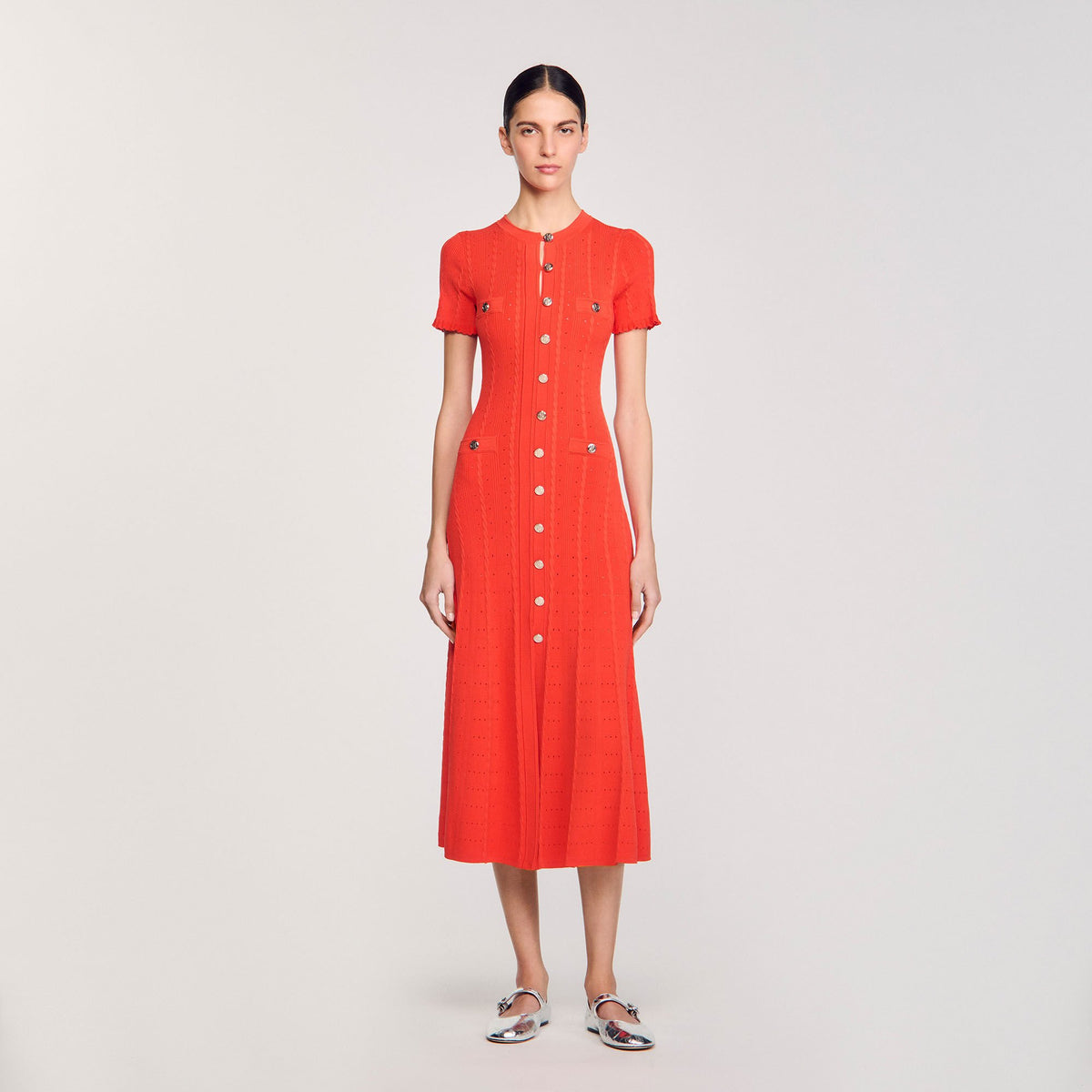 Knit maxi dress Poppy Sandro Women