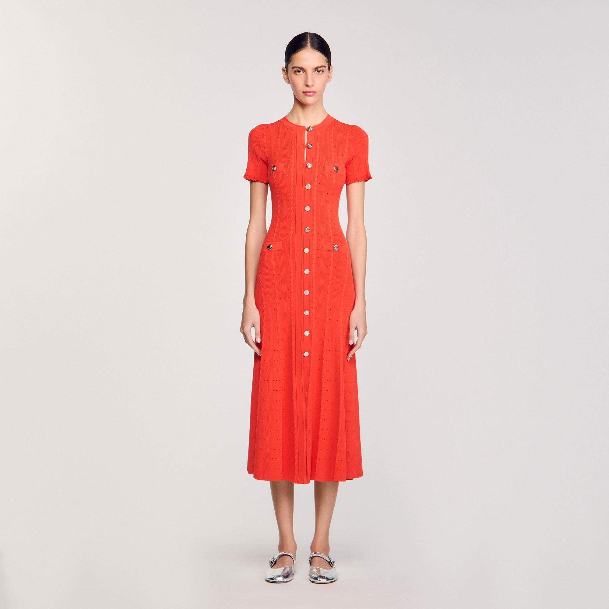 Knit maxi dress Poppy Sandro Women