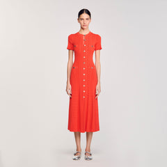 Knit maxi dress Poppy Sandro Women