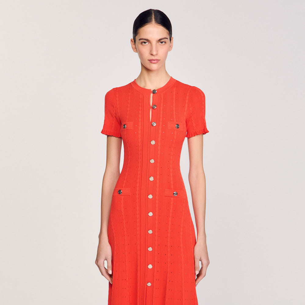 Knit maxi dress Poppy Sandro Women