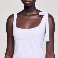 Dual-material mini dress White Sandro Women