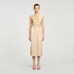 Rhinestone midi dress Sand Sandro Women