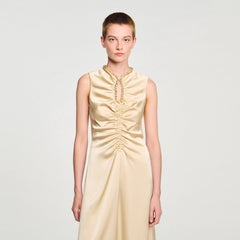 Rhinestone midi dress Sand Sandro Women
