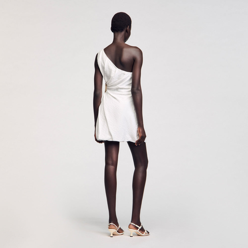 Mini asymmetrical dress White Sandro Women