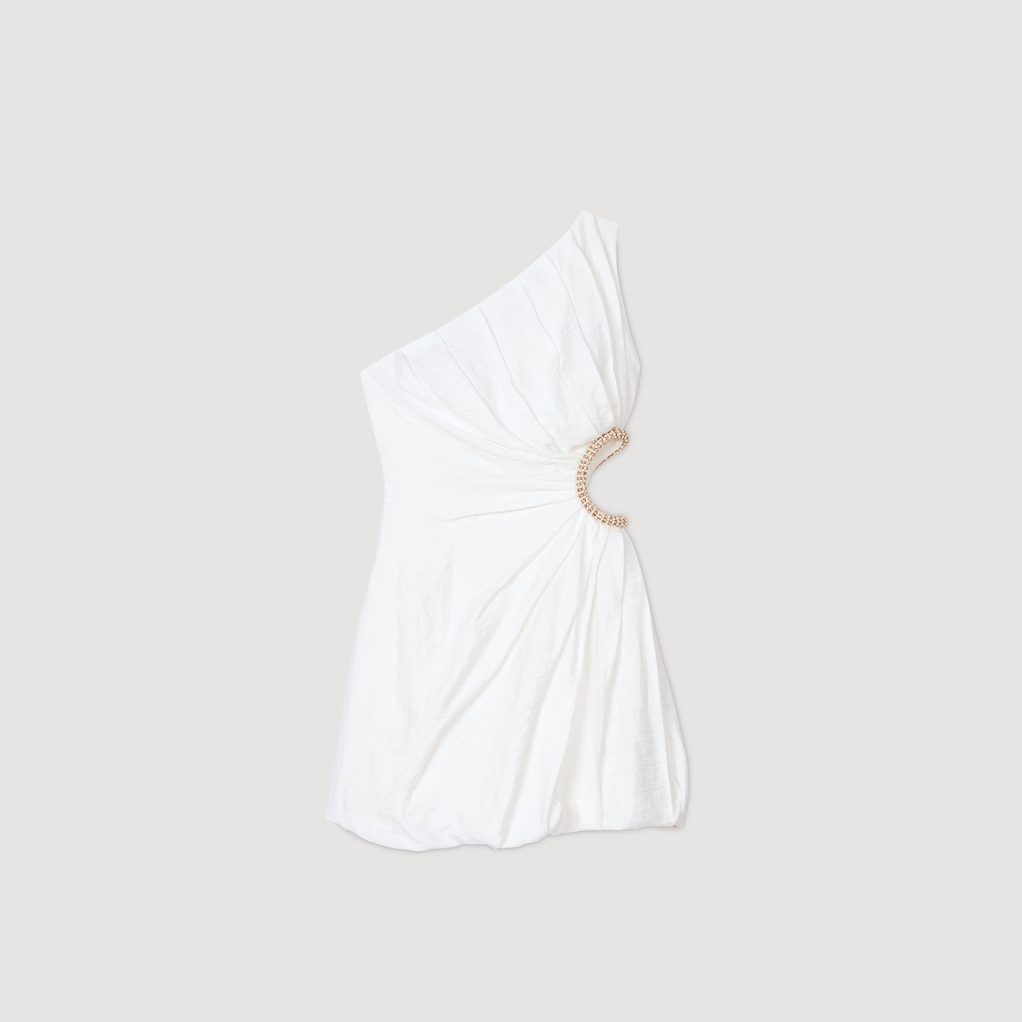 Mini asymmetrical dress White Sandro Women