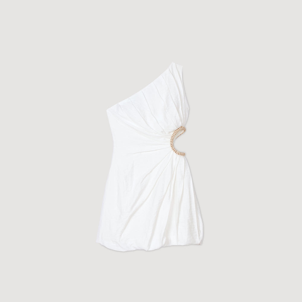 Mini asymmetrical dress White Sandro Women