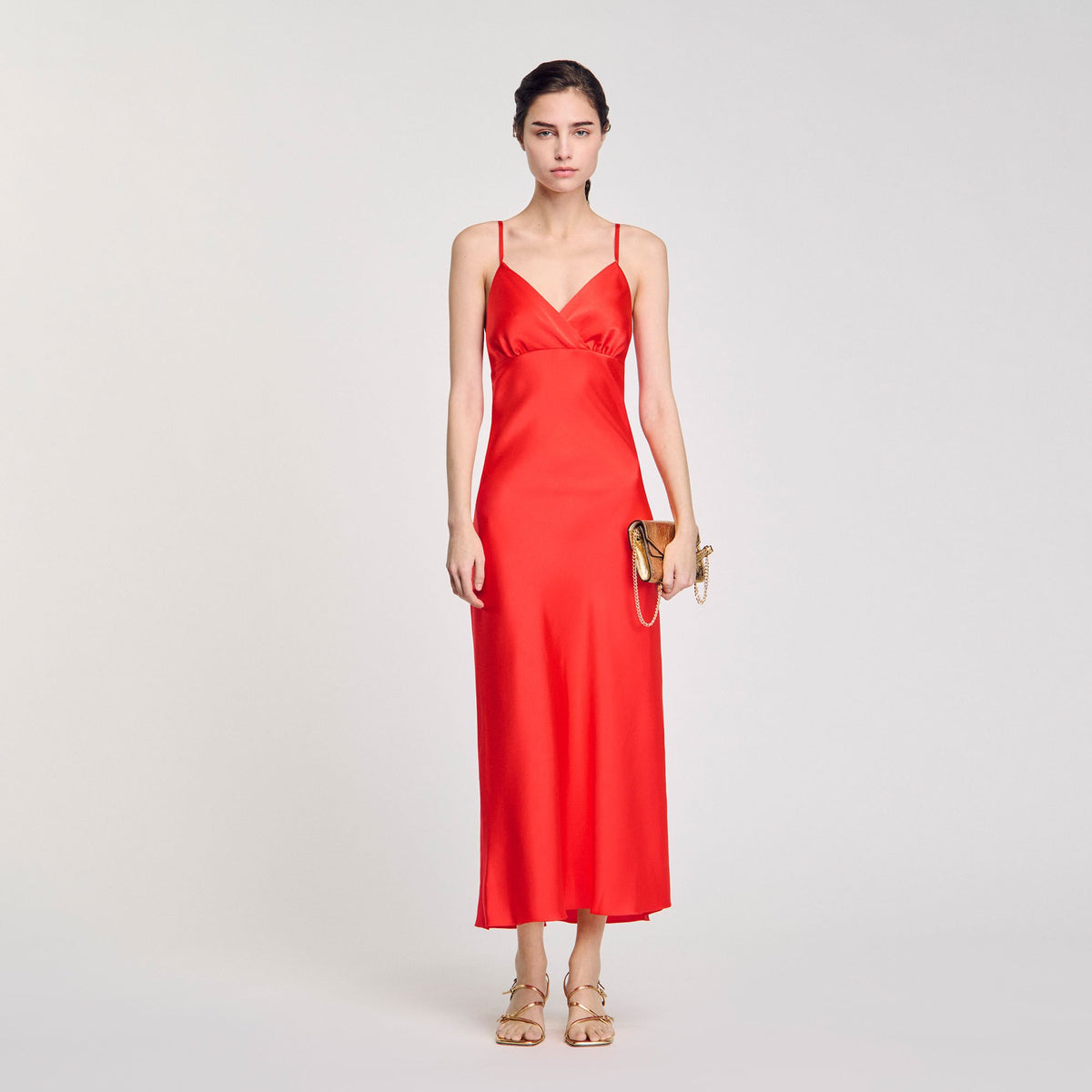 Flowy dress with straps Poppy Sandro Women