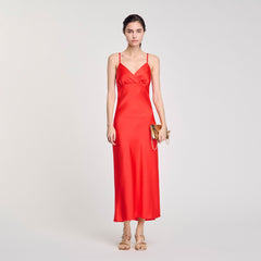 Flowy dress with straps Poppy Sandro Women