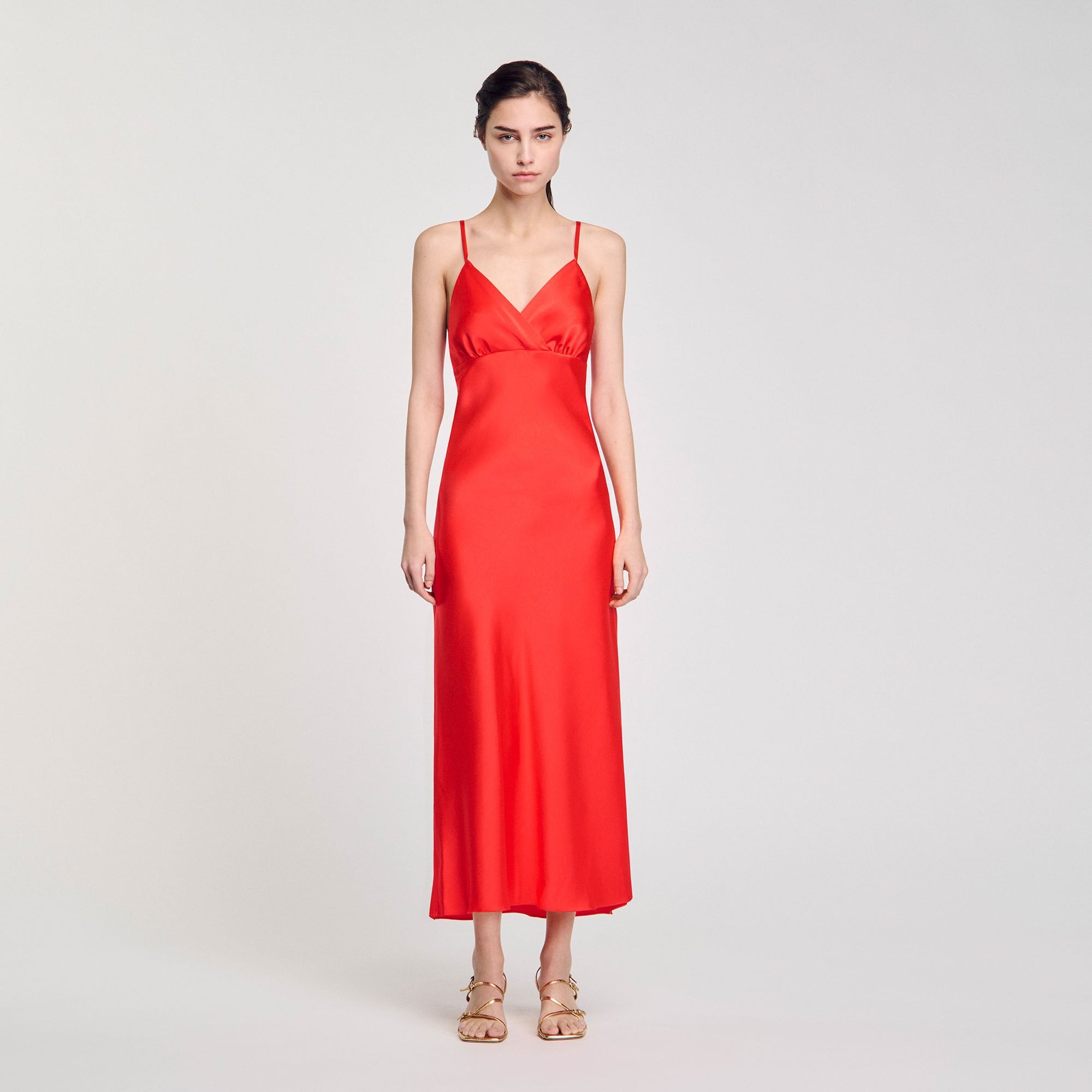 Flowy dress with straps Poppy Sandro Women
