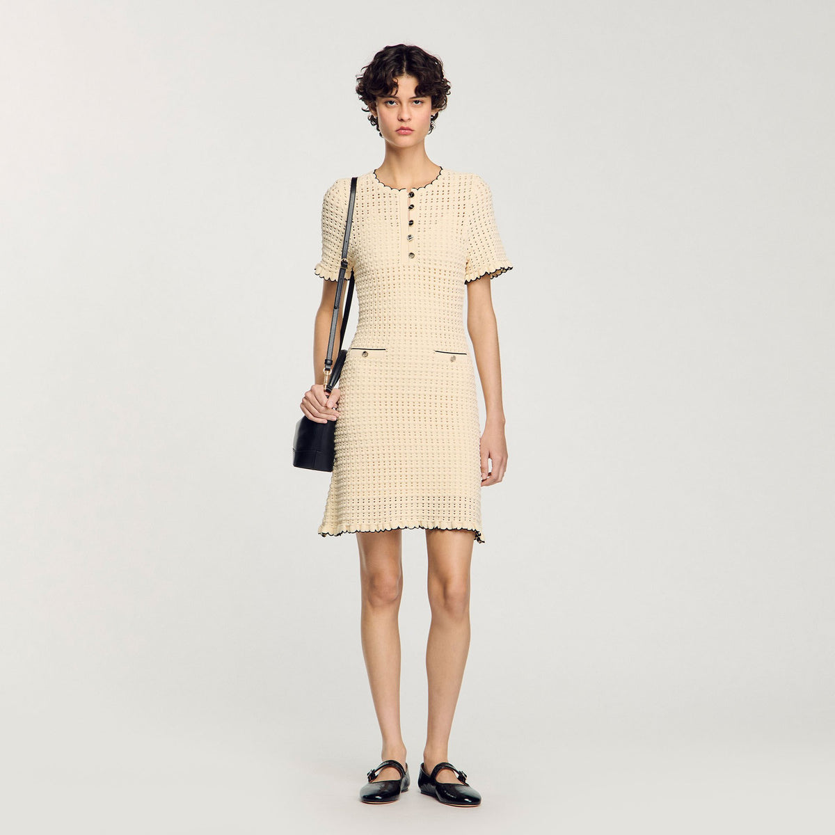 Mini knit dress Vanilla Sandro Women