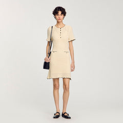 Mini knit dress Vanilla Sandro Women
