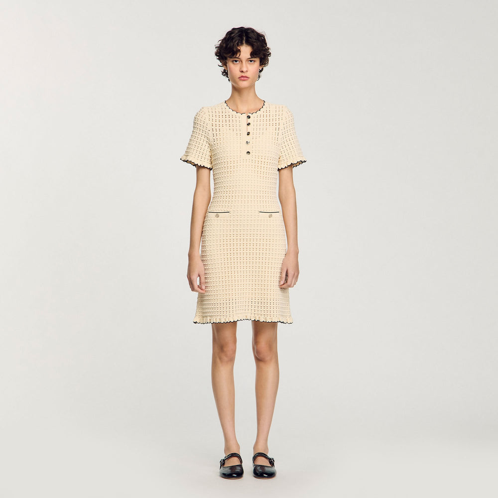 Mini knit dress Vanilla Sandro Women
