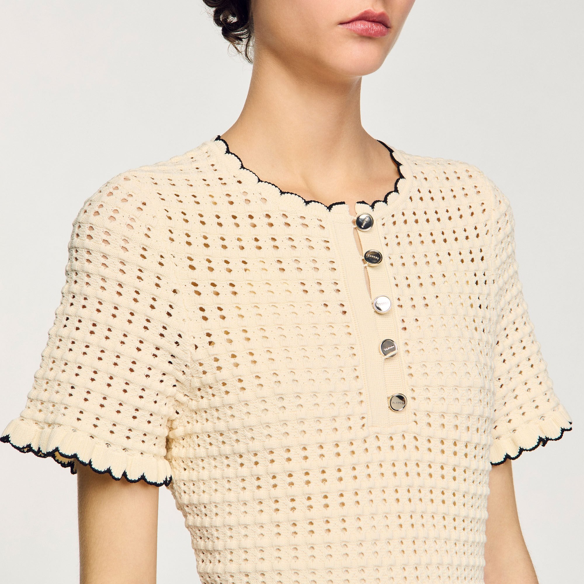 Mini knit dress Vanilla Sandro Women