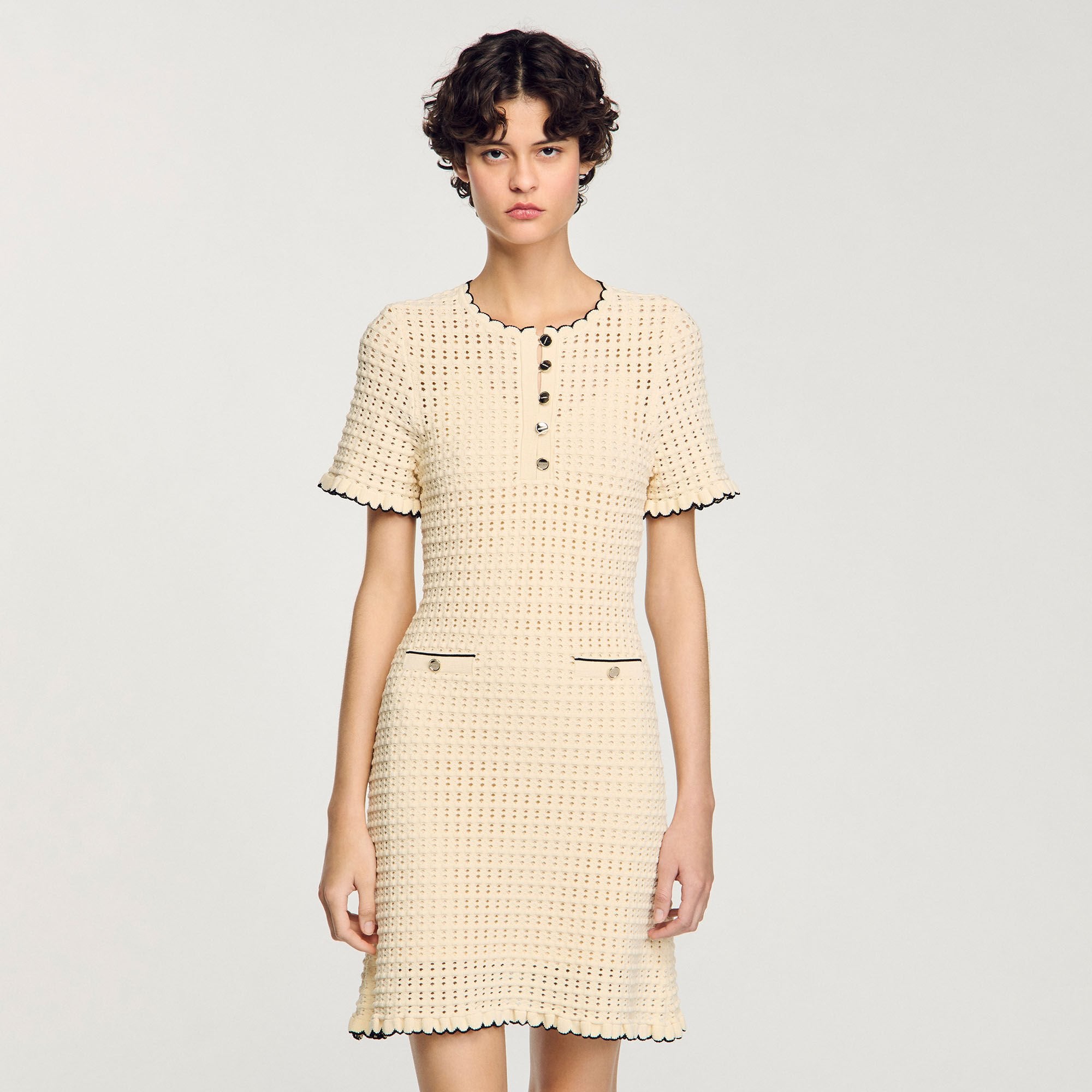 Mini knit dress Vanilla Sandro Women