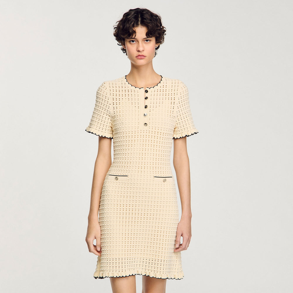 Mini knit dress Vanilla Sandro Women